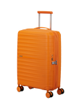 American Tourister FastForward 4-Wheel Spinner 55cm Expandable Cabin Case, Radiant Orange, Radiant Orange