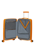 American Tourister FastForward 4-Wheel Spinner 55cm Expandable Cabin Case, Radiant Orange, Radiant Orange