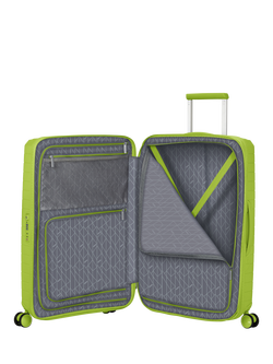 American Tourister Fastforward 68cm Expandable 4-Wheel Medium Suitcase, 67/77L - view 2, Neon Lime