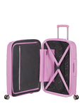 American Tourister StarVibe 4-Wheel Spinner 67cm Expandable Medium Suitcase, Metallic Pastel Lavender
