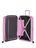 American Tourister StarVibe 4-Wheel Spinner 77cm Expandable Large Suitcase, Metallic Pastel Lavender