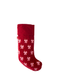 Elizabeth Scarlett Dazzling Bow Stocking, Red