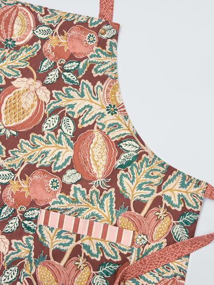 John Lewis x Sanderson Cantaloupe Kitchen Apron - view 2, Multi