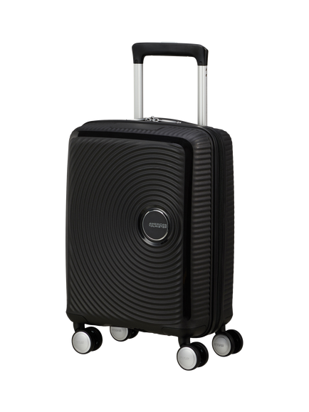 American Tourister SoundBox Mini 4-Wheel Spinner 47cm Cabin Case, Bass Black