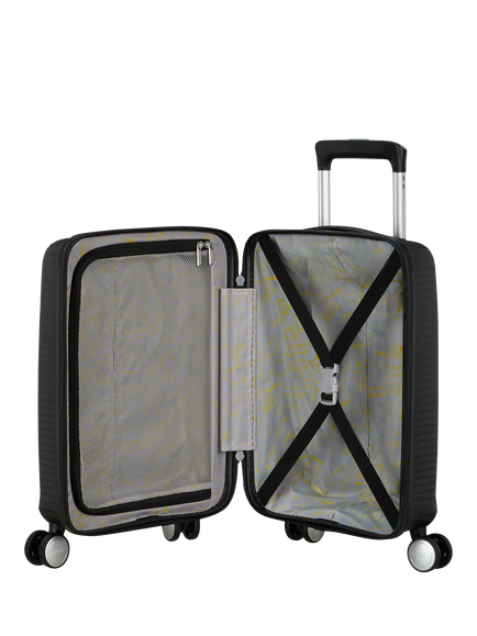 American Tourister SoundBox Mini 4-Wheel Spinner 47cm Cabin Case - view 2, Bass Black