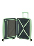 American Tourister SoundBox 4-Wheel Spinner 55cm Expandable Cabin Case, Pastel Green