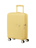 American Tourister SoundBox 4-Wheel Spinner 55cm Expandable Cabin Case, Pastel Yellow
