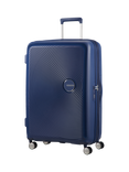 American Tourister SoundBox 4-Wheel Spinner 77cm Expandable Large Suitcase, Midnight Navy