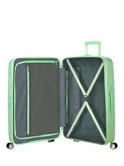 American Tourister SoundBox 4-Wheel Spinner 77cm Expandable Large Suitcase - view 2, Pastel Green