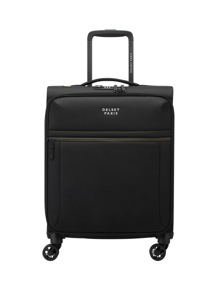 DELSEY Brochant 3.0 Slim 4-Wheel 55cm Cabin Case, Deep Black