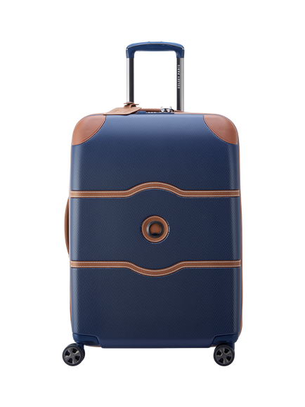 DELSEY Chatelet Air 2.0 4-Wheel 66cm Medium Suitcase, 69L, Navy Blue