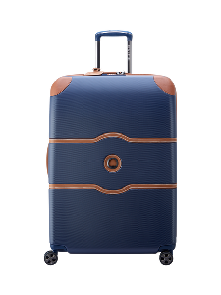 DELSEY Chatelet Air 2.0 4-Wheel 76cm Large Suitcase, 110L, Navy Blue