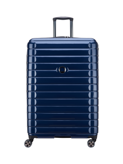 DELSEY Shadow 5.0 4-Wheel 82cm Expandable Large Suitcase, Deep Sea Navy, Deep Sea Navy