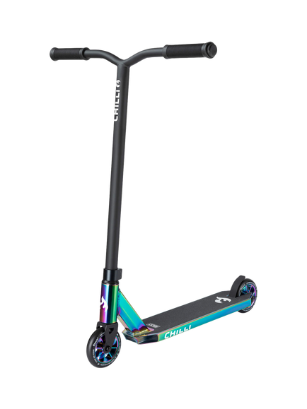 Micro Scooters Chilli Youngster Rocky Stunt Scooter, Oil Slick Neochrome, Neochrome