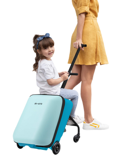 Micro Scooters Eazy Allrounder Ride On 4-Wheel Cabin Case, 26L - view 2, Blue