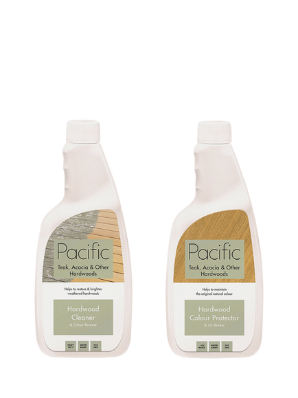Pacific Hardwood Cleaner & Hardwood Colour Protector, 2 x 750ml, White