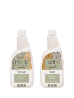Pacific Hardwood Cleaner & Hardwood Shield, 2 x 750ml, White