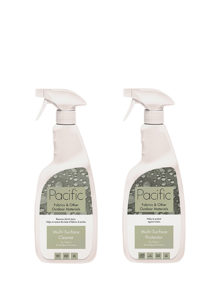 Pacific Multi-Surface Cleaner & Multi-Surface Protector for Fabrics & Garden Furniture, 2 x 750ml, White