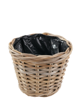 Pacific Kubu Rattan Indoor/Outdoor Round Basket Planter, Brown