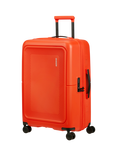 American Tourister DashPop 4-Wheel Spinner 67cm Expandable Medium Suitcase, Tangerine Red