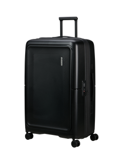 American Tourister DashPop 4-Wheel Spinner 77cm Expandable Large Suitcase, True Black