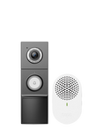 Tapo D235 2K 5MP Wired & Battery Video Doorbell with Chime, Black and White