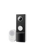 Tapo D235 2K 5MP Wired & Battery Video Doorbell with Chime, Black and White