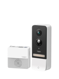 Tapo D230S1 2K 5MP Battery Video Doorbell Kit with Chime & H200 Hub, Black and White