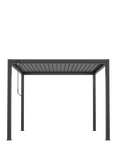 Bramblecrest Navona Aluminium Square Pergola, 3 x 3m, Grey