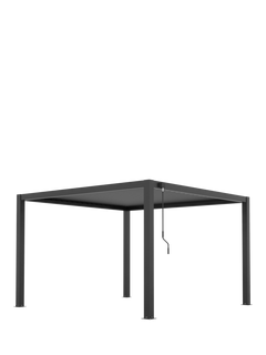 Bramblecrest Navona Aluminium Rectangular Pergola, 4 x 3m, Grey