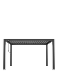 Bramblecrest Navona Aluminium Rectangular Pergola, 4 x 3m, Grey