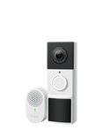 Tapo D210 2K 3MP Battery Video Doorbell with Chime, Black and White