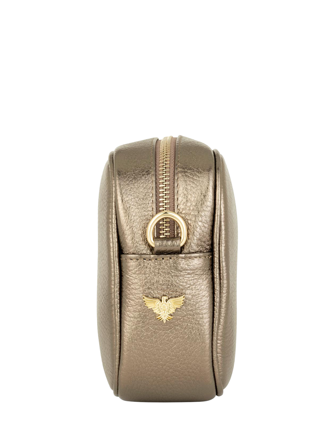 Product image 2 of 5, which shows Apatchy London Leather Crossbody Camera Bag, Bronze