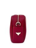 Apatchy London Leather Crossbody Bag, Red