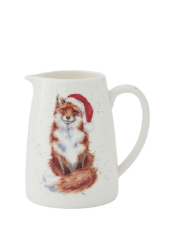 Wrendale Designs Fox Fine Bone China Posy Jug, 125ml, White, Multi