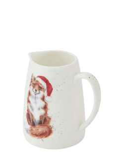 Wrendale Designs Fox Fine Bone China Posy Jug, 125ml, White - view 2, Multi
