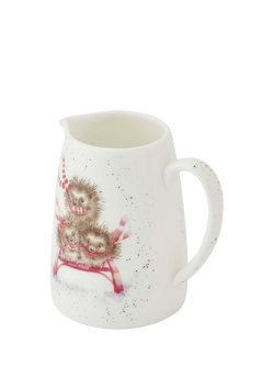 Wrendale Designs Hedgehog Fine Bone China Posy Jug, 125ml, White - view 2, Multi