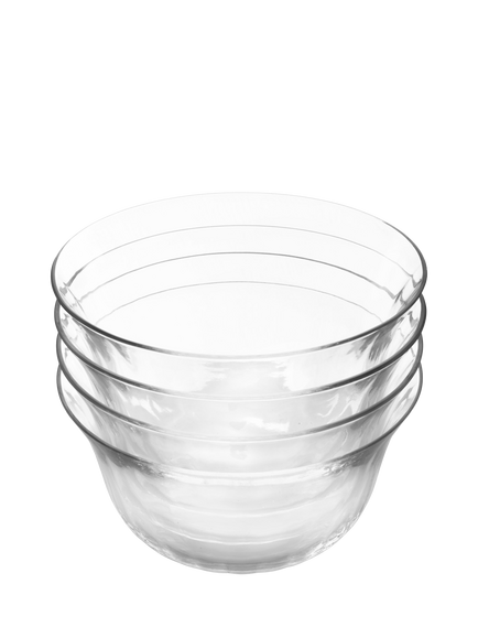 Jamie Oliver Big Love Glass Dreamy Dessert Dish, Set of 4, 14cm, Clear, Clear