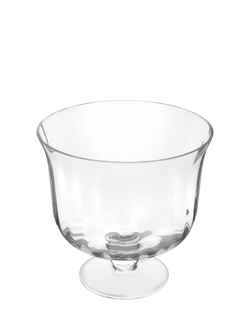 Jamie Oliver Big Love Footed Glass Trifle Bowl, 22cm, Clear, Clear