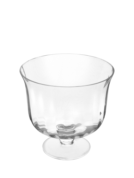 Jamie Oliver Big Love Footed Glass Trifle Bowl, 22cm, Clear, Clear