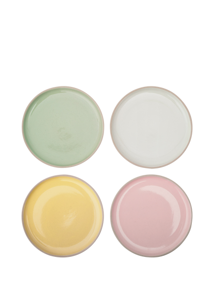 Jamie Oliver Big Love Little Stoneware Plate, Set of 4, 19cm, Multi, Multi