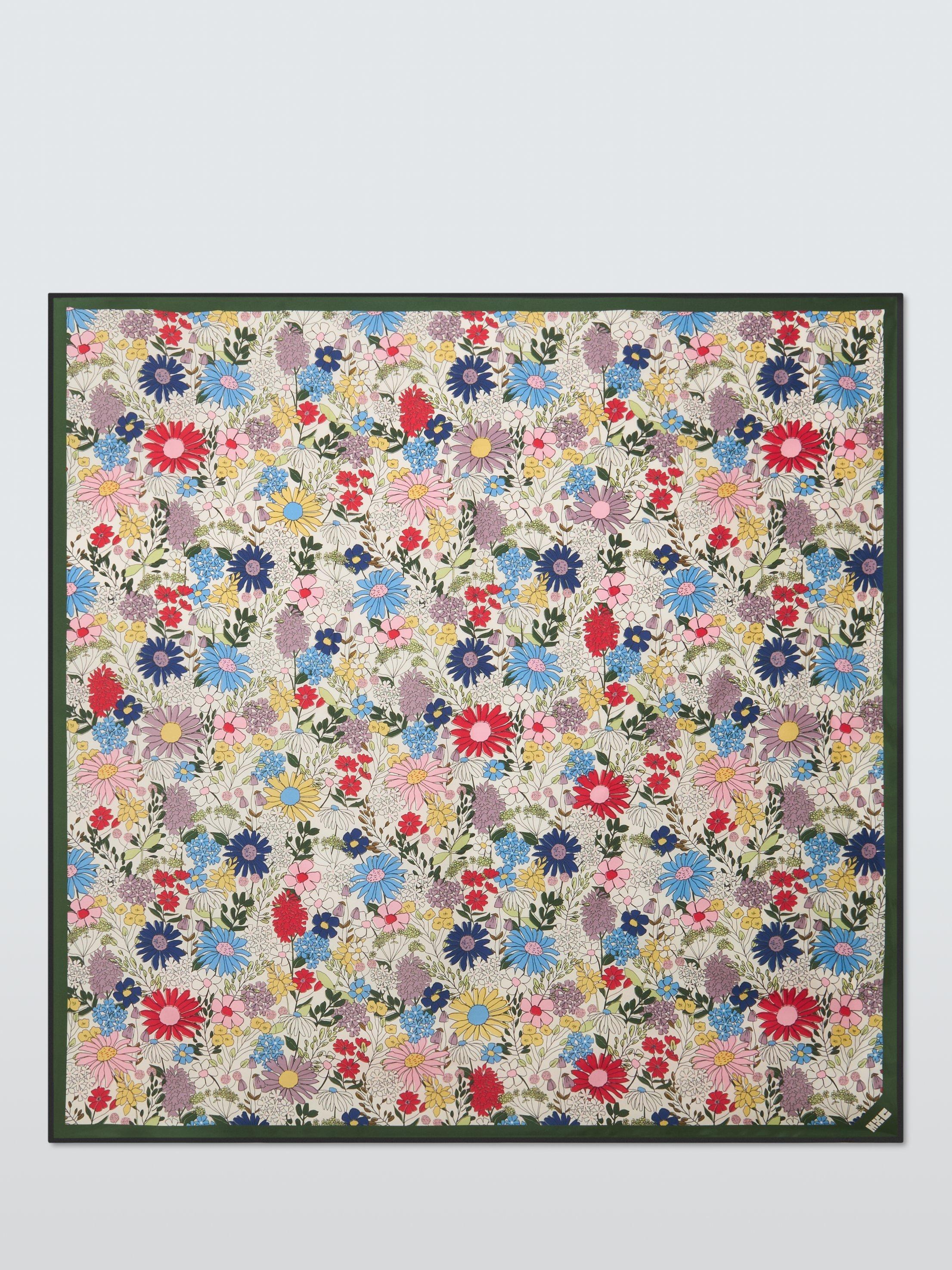 Product image 4 of 5, which shows John Lewis Made by Care Wildflowers Silk Scarf, Multi