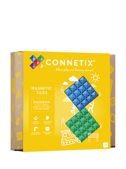 Connetix Rainbow Base Plate, Pack of 2, Multi