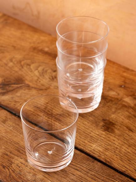 Jamie Oliver Big Love Glass Top Tumblers, Set of 4, 320ml, Clear - view 2, Clear
