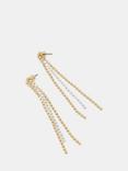 HUSH Mini Disc Drop Earrings, Gold/Silver