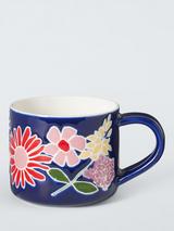 John Lewis Made by Care Wildflowers Stoneware Mug, 350ml, Multi