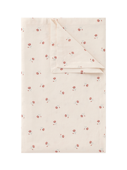 Piglet in Bed Posy Bud Floral Linen Cotton Blend Rectangular Tablecloth, 310 x 180cm, Pearl, Pearl/Multi