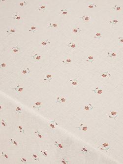 Piglet in Bed Posy Bud Floral Linen Cotton Blend Rectangular Tablecloth, 310 x 180cm, Pearl - view 2, Pearl/Multi