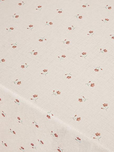 Piglet in Bed Posy Bud Floral Linen Cotton Blend Rectangular Tablecloth, 310 x 180cm, Pearl - view 2, Pearl/Multi