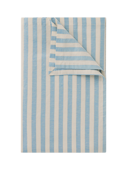 Pembroke Stripe Linen Blend Tablecloth, Coastal Blue, Coastal Blue